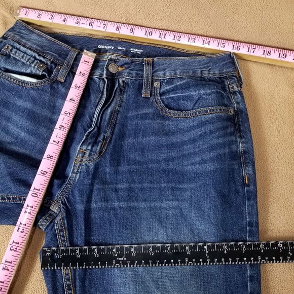 Old NAVY Jeans Mens 36×30 Straight Denim Relaxed Blue - Picture 5 of 10